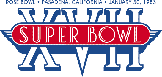 Super Bowl XVII Logo vinyl decal